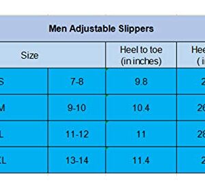 Magtoe House Slippers for Men Open Toe Slippers - Mens Adjustable Closure Strap Slippers Home Indoor Slides Slippers Shoes Memory Foam Summer Micro Suede Slippers, Grey, X-Large(13-14)