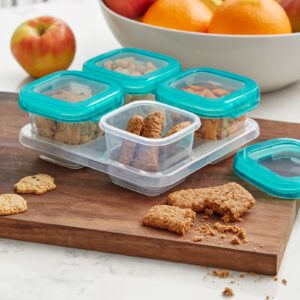 OXO Tot Baby Blocks Food Storage Containers, Teal, 6 oz