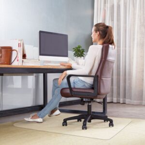 Yescom Office Chair Mat for Hardwood Floor 36"x48" Clear Rectangle Desk PVC Floor Protector for Home Office 1.5mm Thickness 48"x36" Computer Chair Mat