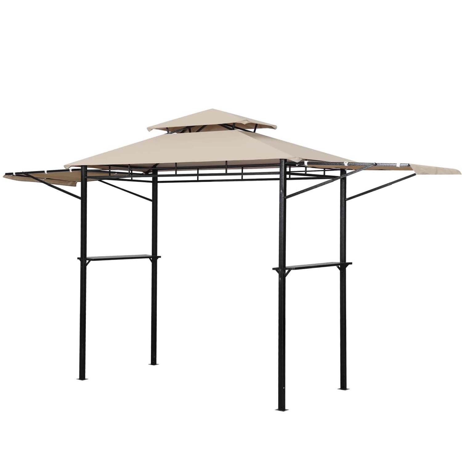 8'X4' Outdoor Grill Gazebo Patio BBQ Soft Top Canopy Tent