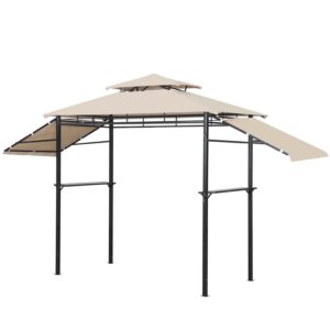 8'X4' Outdoor Grill Gazebo Patio BBQ Soft Top Canopy Tent
