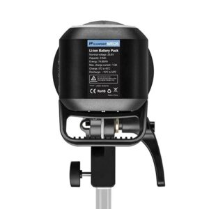 Flashpoint XPLOR 600 PRO TTL Li-ion Battery-Powered HSS Strobe Light with Built-in R2 2.4GHz, Bowens Mount 600w Wireless Monolight with 370 Full-Power Flashes for Outdoor Strobe Light Photography