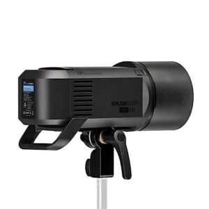 Flashpoint XPLOR 600 PRO TTL Li-ion Battery-Powered HSS Strobe Light with Built-in R2 2.4GHz, Bowens Mount 600w Wireless Monolight with 370 Full-Power Flashes for Outdoor Strobe Light Photography