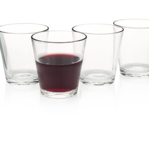 HISTORY COMPANY Enoteca Italian Wine Bar Stemless Wine Glass 4-Piece Set (Gift Box Collection)