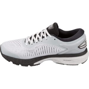 asics women's gel-kayano 25 running shoes, 7m, mid grey/silver