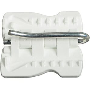 The Original Fat Ivan Fold Up Doorstop Wedge with Magnet White (Pack of 2)