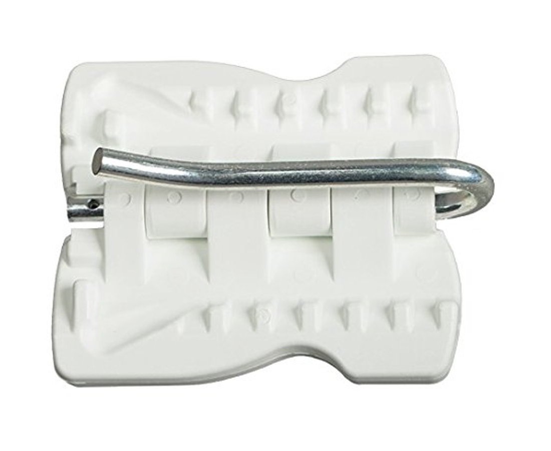 The Original Fat Ivan Fold Up Doorstop Wedge with Magnet White (Pack of 2)