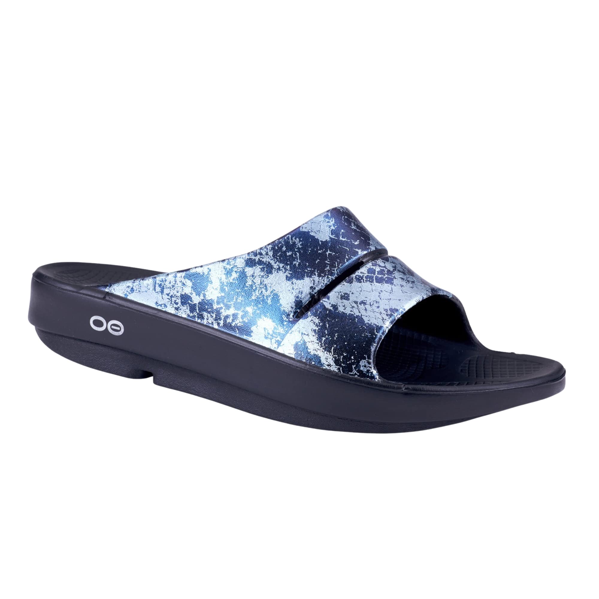 OOFOS OOahh Slide, Iridescent Snake - Women’s Size 6 - Lightweight ...