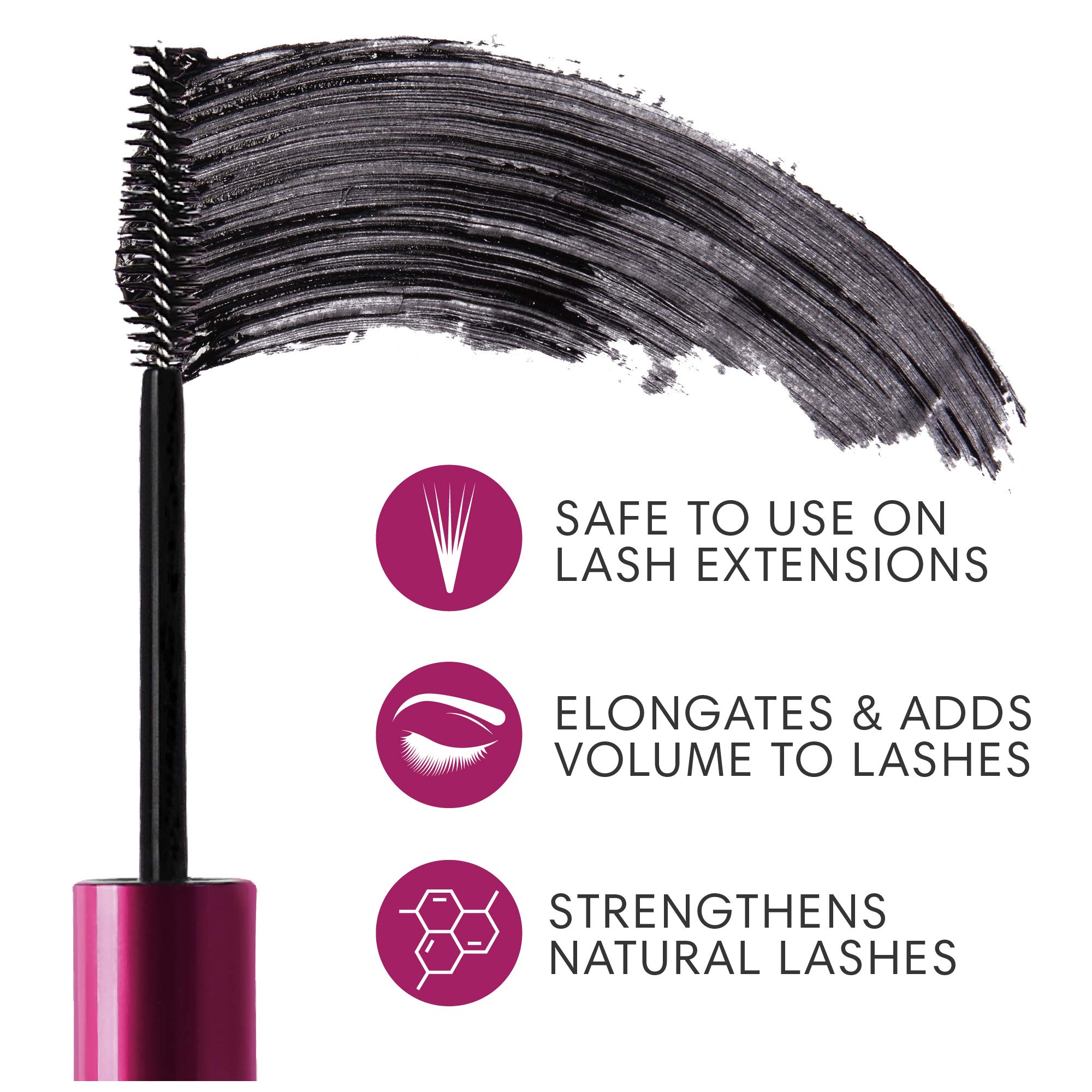 BL Lashes Noir Mascara | lash extension nourishing mascara | Voluminous, Oil free, Smudge proof, Lash Growth promoting aftercare lash extension product, Black 8 ml