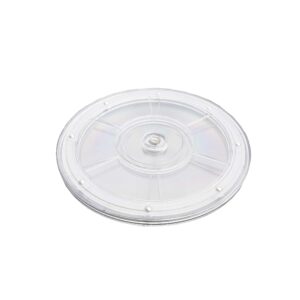 FixtureDisplays® 8" Clear Plastic Spinner Lazy Susan Turntable Organizer for Spice Rack Table Cake Kitchen Pantry Decorating 16973-FBA