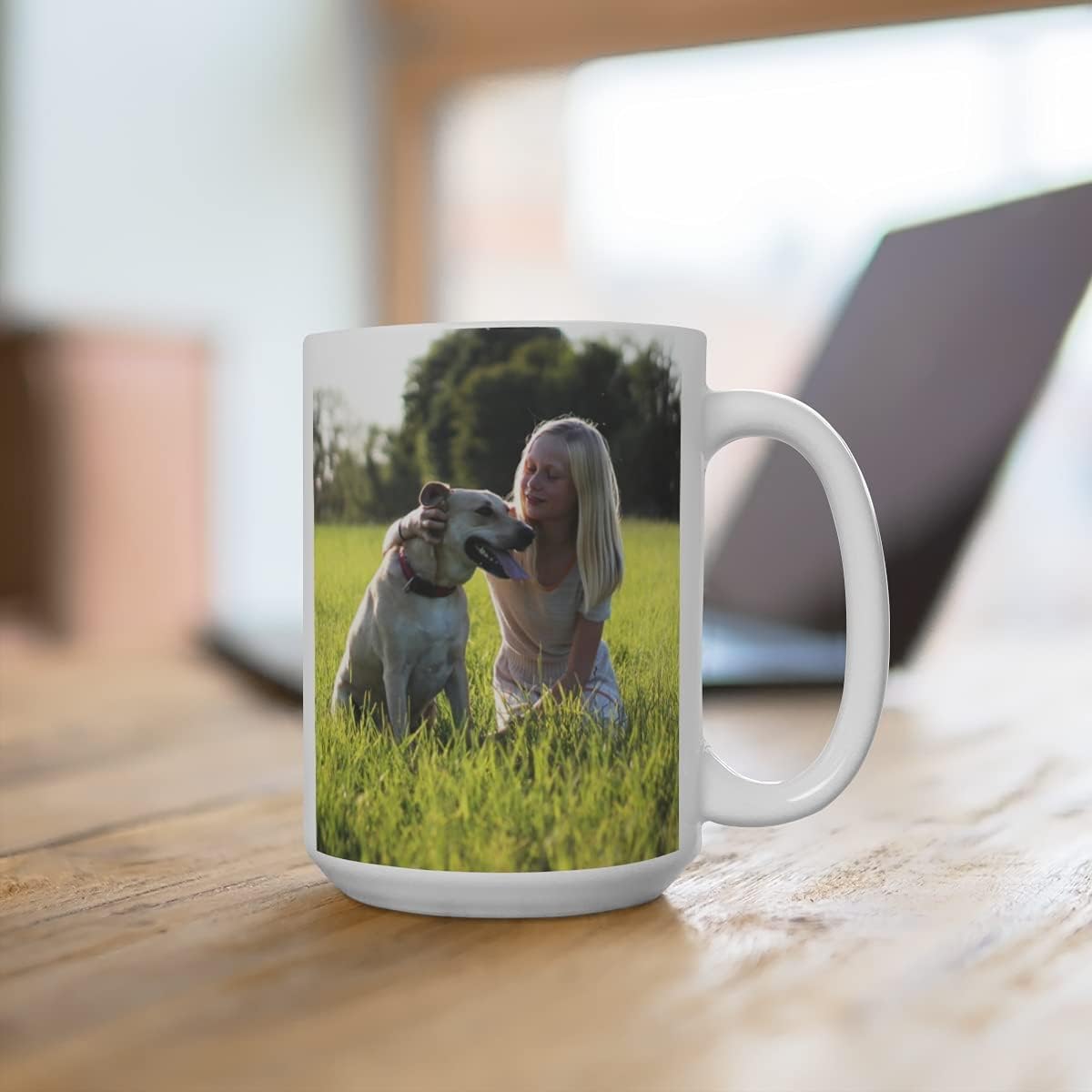 Personalized Coffee Mug - Add pictures or logos or text to our Custom Mugs 15oz Ceramic