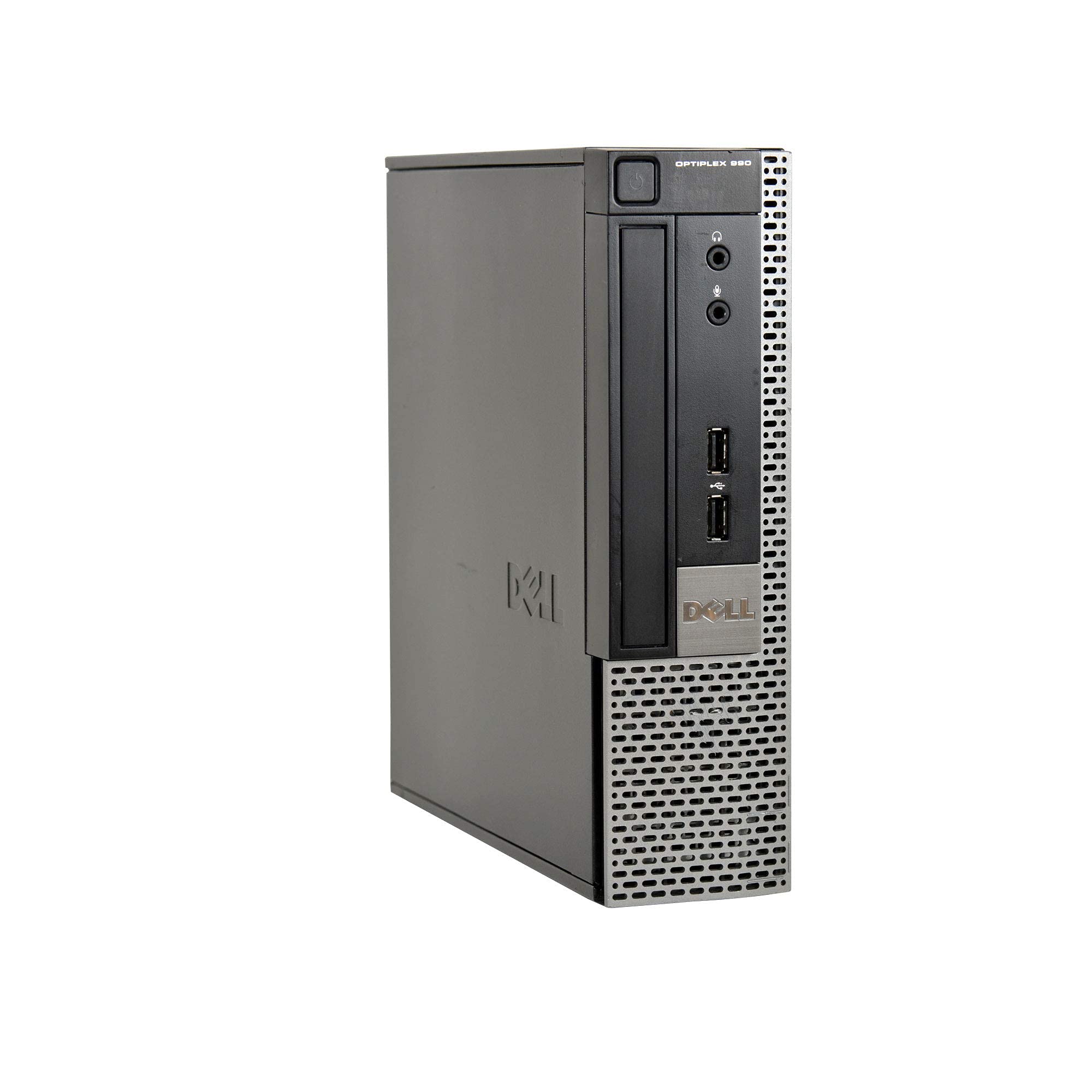 Dell Optiplex 990 USFF Ultra Small Computer, Intel Quad-Core i5-2400, 8GB RAM, 120GB SSD Solid State, DVD, WiFi, VGA, DisplayPort, Windows 10 Pro (Renewed) (990 USFF 120GB SSD)