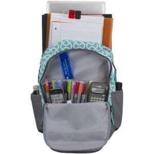 FUEL Ultimate Concept Backpack, Turquoise/Ash Gray/Squiggle Textile Print