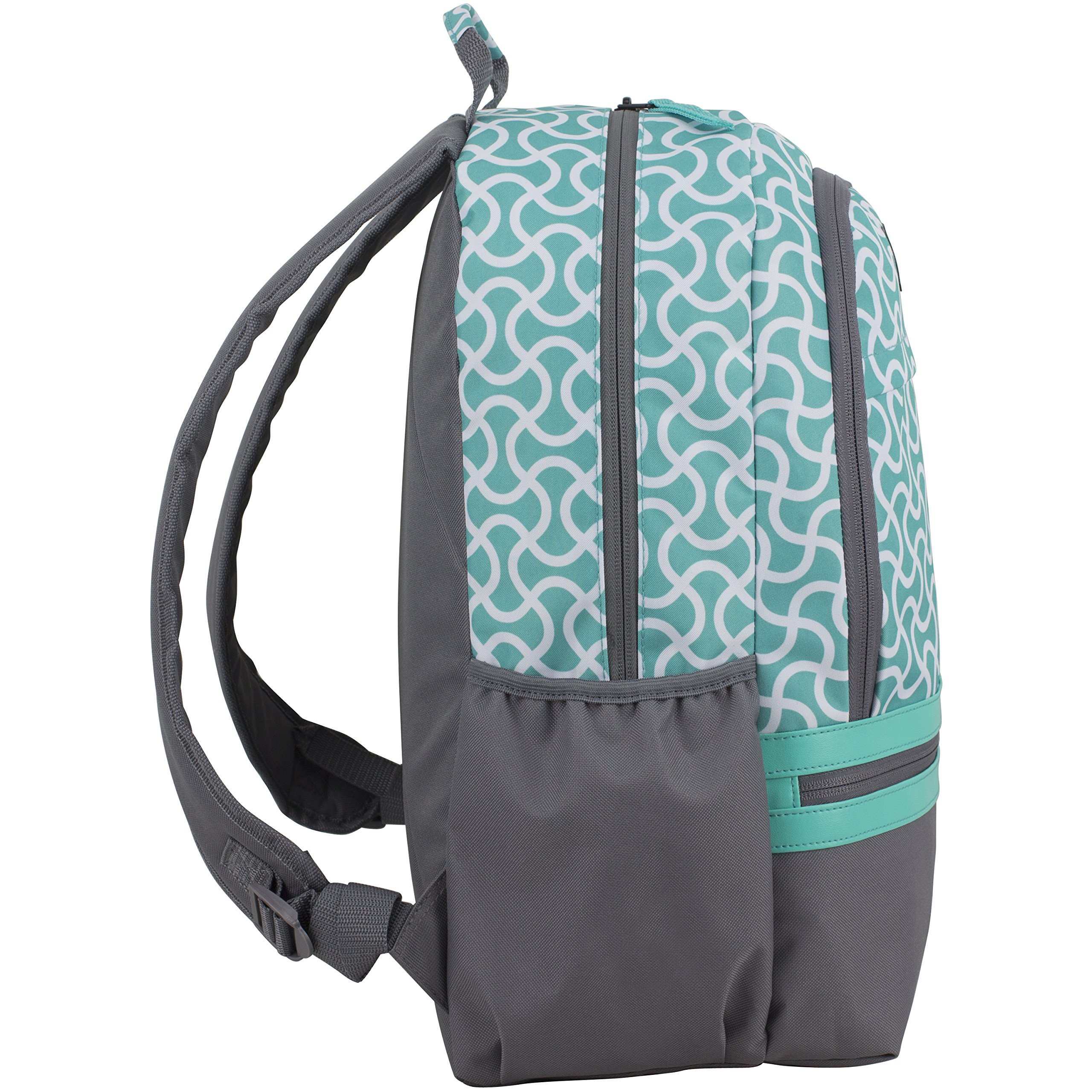 FUEL Ultimate Concept Backpack, Turquoise/Ash Gray/Squiggle Textile Print