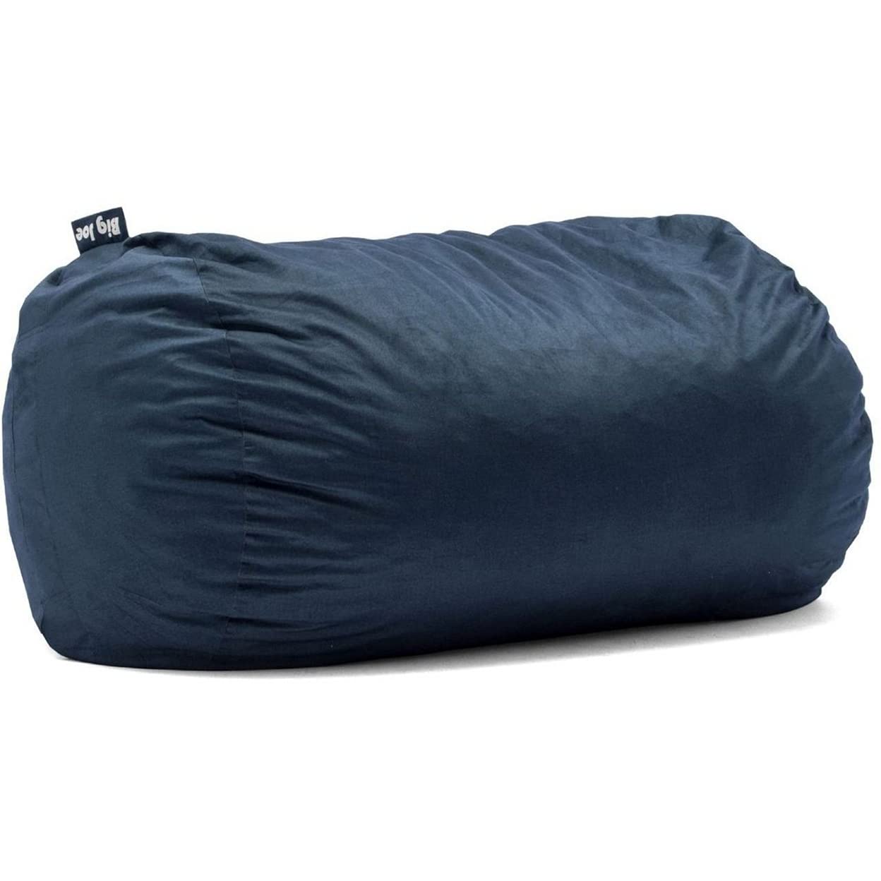 Big Joe Fuf Media Lounger Foam Filled Bean Bag Chair with Removable Cover, Cobalt Lenox, Durable Woven Polyester, 6 feet Giant