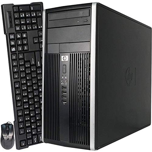 HP Compaq Elite 8300 TW MiniTower High Performance Business Desktop PC, Intel Quad Core i7-3770 3.4GHz, 8GB RAM, 128GB SSD + 500GB HDD, DVD, VGA, USB 3.0, WiFi, Windows 10 Pro (Renewed)