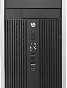 HP Compaq Elite 8300 TW MiniTower High Performance Business Desktop PC, Intel Quad Core i7-3770 3.4GHz, 8GB RAM, 128GB SSD + 500GB HDD, DVD, VGA, USB 3.0, WiFi, Windows 10 Pro (Renewed)