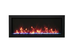 remii extra slim indoor/outdoor built-in electric fireplace - 35"