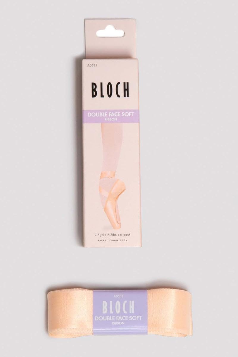 Bloch Dance A0531 Ballet/Pointe Shoe Double Faced Ribbon, Pink, One Size