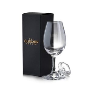 glencairn whisky copita glass in gift carton with tasting cap