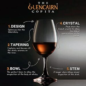 GLENCAIRN WHISKY COPITA GLASS IN GIFT CARTON WITH TASTING CAP