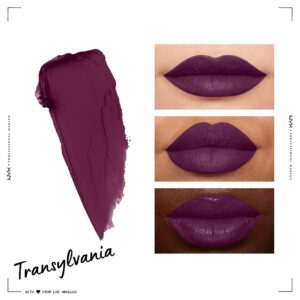 NYX PROFESSIONAL MAKEUP Soft Matte Lip Cream, Lightweight Liquid Lipstick - Transylvania (Matte Deep Violet)