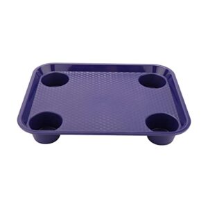 g.e.t. ft-20-cb bpa-free stackable cafeteria / fast food tray, 17" x 14", cobalt blue (set of 12)