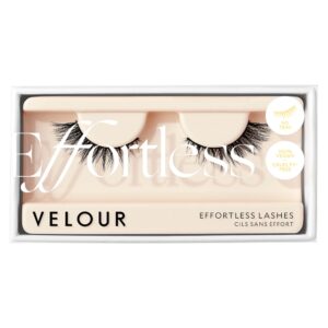 velour effortless lashes - natural-looking false eyelashes - fluffy & lightweight no-trim lashes – reusable fake lashes all eye shapes - vegan & cruelty-free – lash glue not included (would i lie?)
