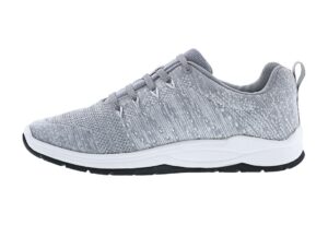 drew women's galaxy comfort stretch walking shoes with removable footbed double depth grey/white/fabric 12 m us