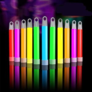 glow fever glow sticks bulk 100ct premium glow in the dark light up with lanyards, for glow party supplies, party favors, birthday, halloween, graduation, super bright, glow up to 12 hrs
