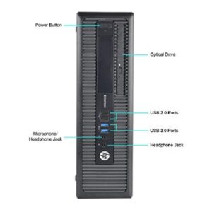 HP EliteDesk 800 G1 SFF Business High Performance Desktop Computer PC (Intel Core i5 4570 3.2G, 16GB RAM DDR3, 2TB HDD, DVD-ROM, HDMI, Windows 10 Pro) (Renewed) (16GB 2TB HDMI)