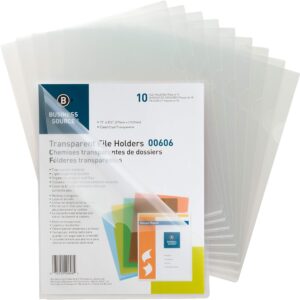 business source file sleeve, clear (00606bx)