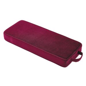 religious gifts microfiber and high density foam personal prayer kneeler pad, burgundy, 18 3/4 inch