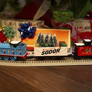 Lionel Thomas & Friends Christmas Freight Electric O Gauge Bluetooth Train Set with Remote, Blue,red and White