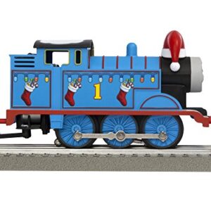 Lionel Thomas & Friends Christmas Freight Electric O Gauge Bluetooth Train Set with Remote, Blue,red and White