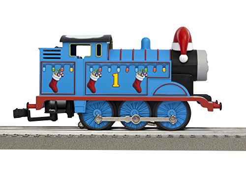 Lionel Thomas & Friends Christmas Freight Electric O Gauge Bluetooth Train Set with Remote, Blue,red and White