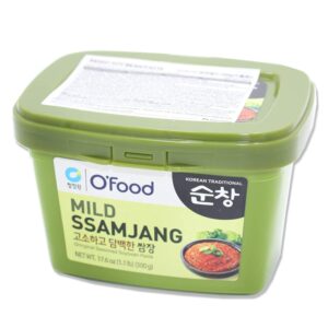 Chung Jung One O'Food Ssamjang, Korean Mild Seasoned Soybean Paste Sauce, Perfect for Rice, Noodles, Fresh Vegetables and Meat, Savory and Flavorful (1.1lb)