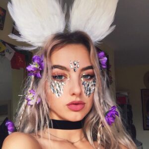 6 Sets Women Mermaid Face Gems Glitter,Rhinestone Rave Festival Face Jewels,Crystals Face Stickers, Eyes Face Body Temporary Tattoos