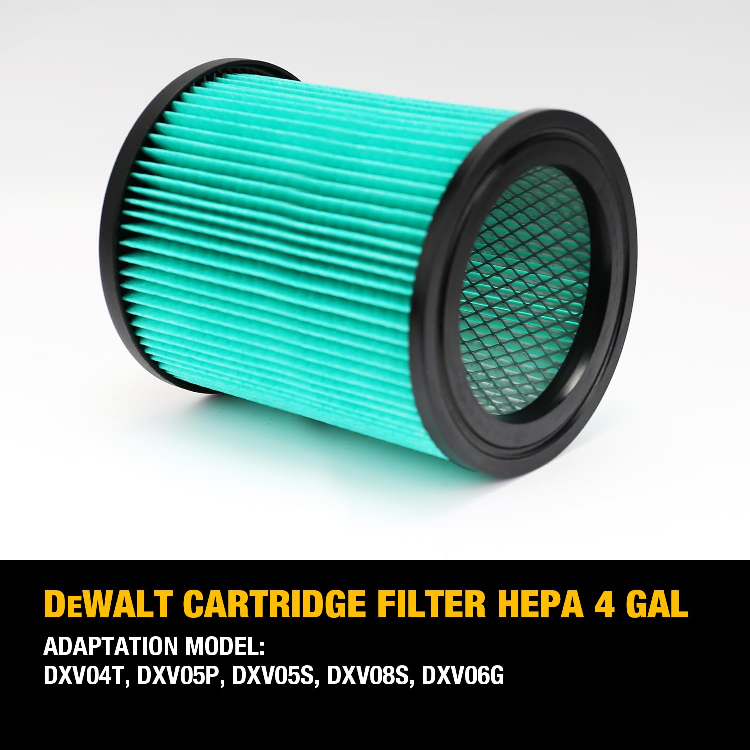 DeWalt DXVC6914 HEPA Cartridge Filter,Fit for 6-16 Gallon Wet/Dry Vacs,Compatible with DXV06P DXV09P DXV10P DXV10S DXV12P DXV14P DXV16P DXV16PA DXV16S,Other Recommend DXV09PA DXV10PL DXV10SA DXV10SB