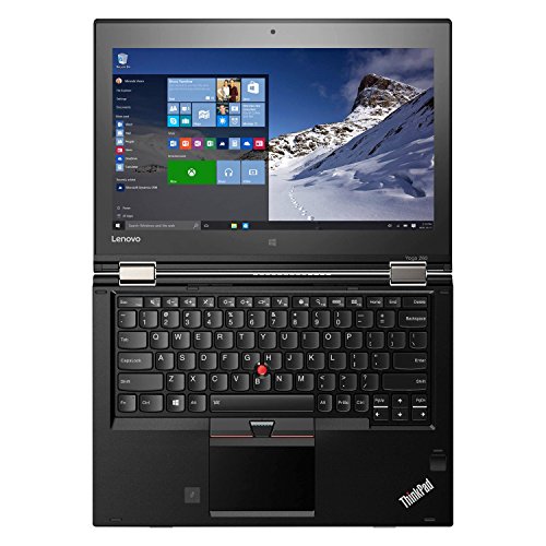 Lenovo Thinkpad Yoga 260 2-in-1 Business Laptop - 12.5in; IPS Touchscreen (1366x768), Intel Core i5-6200U, 180GB SSD Opal2, 8GB DDR4, Backlit Keys, Windows 10 Pro - Black (Renewed)