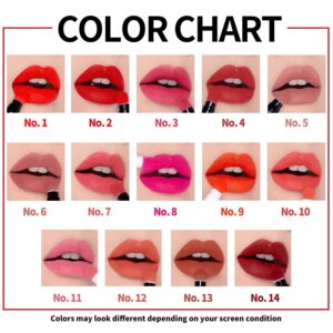 PASSIONCAT Long Lasting Lip Stain for Lips and Cheek Tint | High Pigment Color | lightweight Matte Finish | Weightless | Full Coverage | Twist Velvet Tint #8 (No.8)