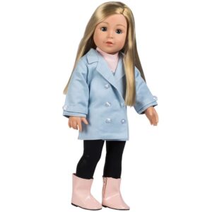 adora amazon exclusive fun collection amazing girls 18” baby doll with trendy and changeable outfit that fits most 18” dolls, made in soft vinyl premium material - starlet harper