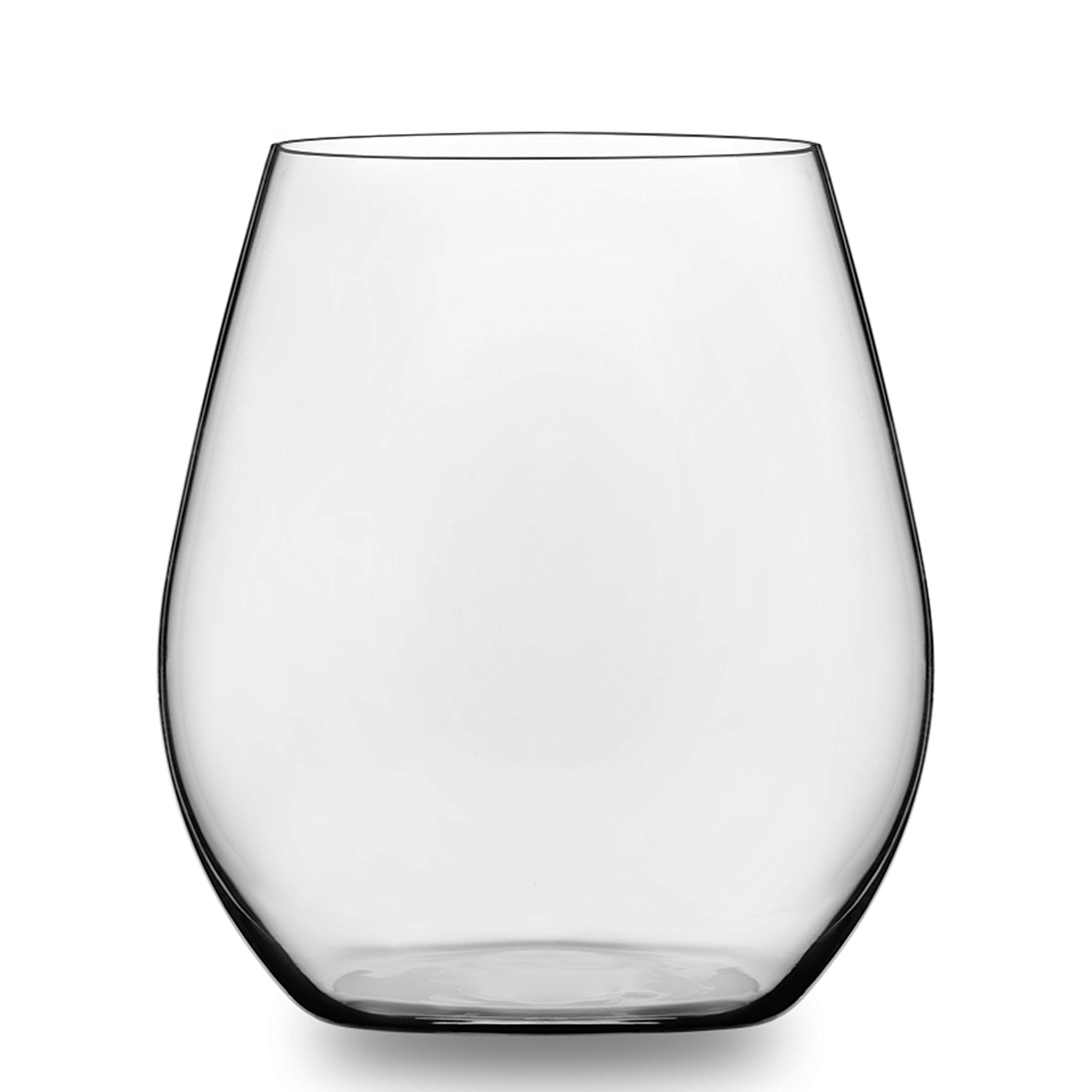Libbey Signature Kentfield Stemless 12-Piece Wine Glass Party Set for Red and White Wines