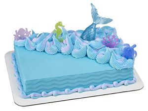 decopac mystical mermaid decoset cake topper, 1 set, mulitple