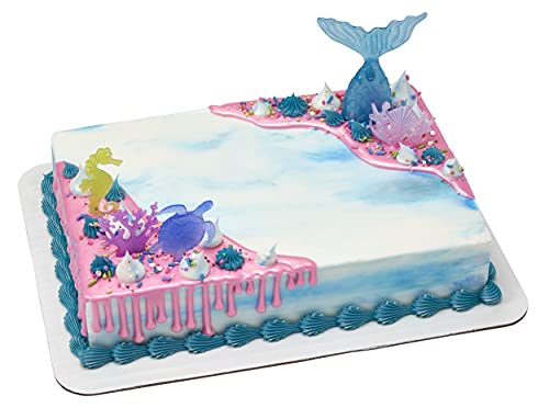 DecoPac Mystical Mermaid DecoSet Cake Topper, 1 SET, Mulitple