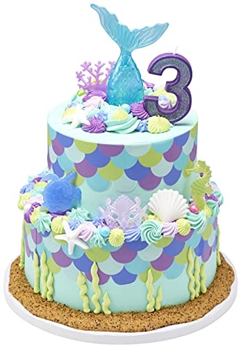 DecoPac Mystical Mermaid DecoSet Cake Topper, 1 SET, Mulitple