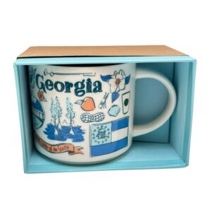 Starbucks Ceramic Georgia Mug Been There Series Across the Globe Collection,14 fluid ounce