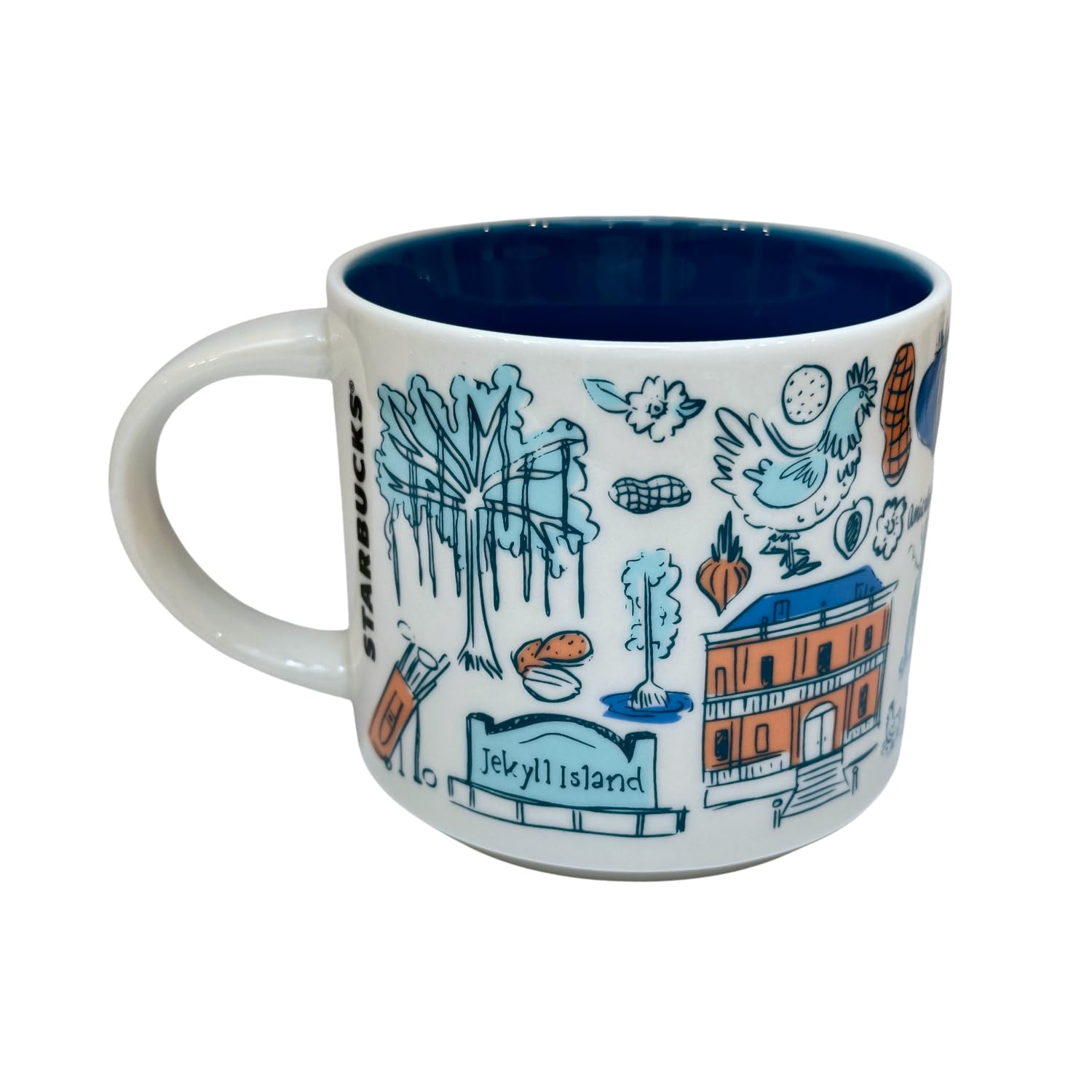 Starbucks Ceramic Georgia Mug Been There Series Across the Globe Collection,14 fluid ounce