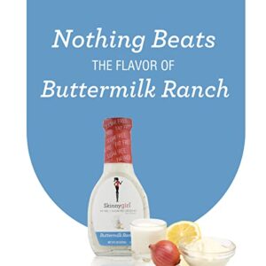 Skinnygirl Fat-Free Salad Dressing, Sugar-Free Buttermilk Ranch, 8 Ounce