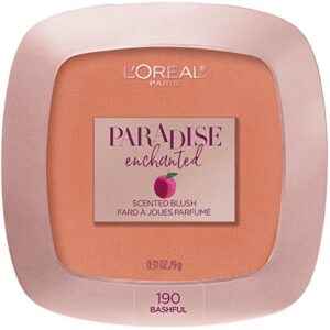 l'oreal paris makeup paradise enchanted scented blush, bashful, 0.31 ounce